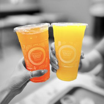 Potato Guys - Orange crush and mango slushie | ig: whaEVAeats - American Near Me - San Mateo, California