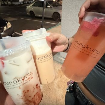 Mirakuru - Korean Strawberry Milk, FRUIT: Mirakuru Sunrise - Coffee & Tea Near Me - Garden Grove, California
