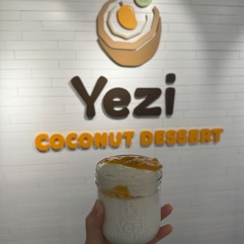 Yezi Coconut Dessert - Mango Mochi Coconut - Desserts Near Me - Bellevue, Washington Yezi Coconut Dessert - Mango Mochi Coconut - Desserts Near Me - Bellevue, Washington