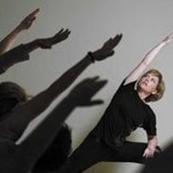 Three Trees Yoga - Karen and students at Tuesdays Level 1 class