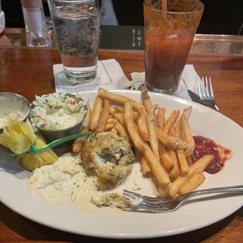 Old Ebbitt Grill - Half of the crab cake and the bloody Maryland minus the giant shrimp and celery stick. - Bars Near Me - Washington, DC, District of Columbia Old Ebbitt Grill - Half of the crab cake and the bloody Maryland minus the giant shrimp and celery stick. - Bars Near Me - Washington, DC, District of Columbia