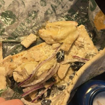 Subway - Was supposed to be ranch, cheese, and chicken. - Sandwiches Near Me - Lewiston, Maine
