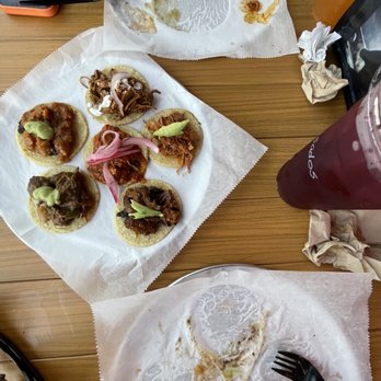 Guisados - Sampler and bits of the steak tacos - Seafood Near Me - Hermosa Beach, California Guisados - Sampler and bits of the steak tacos - Seafood Near Me - Hermosa Beach, California