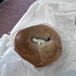 Blueberry bagel Blueberry bagel