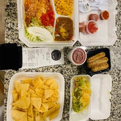 Rosie’s Taco Shop - 2 enchilada plate , 3 rolled tacos , chips & salsa and churros $28