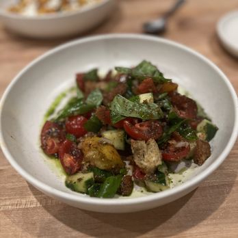 The Deliciouser - A panzanella salad that was so fresh, tangy and delicious. I did not want to share. Great appetizer with enough for two. - Herbs & Spices Near Me - Madison, Wisconsin