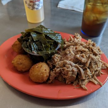 Checkered Pig BBQ & Ribs - Chopped BBQ pork collards hush puppies - Barbeque Near Me - Martinsville, Virginia Checkered Pig BBQ & Ribs - Chopped BBQ pork collards hush puppies - Barbeque Near Me - Martinsville, Virginia
