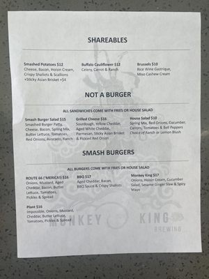 Menu photo 4 Monkey King Brewing Los Angeles, CA