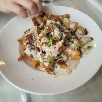 Water Street Grille - Cheesy bacon fries. - Seafood Near Me - Yorktown, Virginia Water Street Grille - Cheesy bacon fries. - Seafood Near Me - Yorktown, Virginia