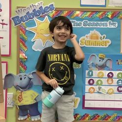 The Learning Experience - Santa Clarita - Preparing my little guy for speaking in front of the class.