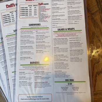 Duff's Famous Wings - Menu as of 6/2/23 - Chicken Wings Near Me - Niagara Falls, New York Duff's Famous Wings - Menu as of 6/2/23 - Chicken Wings Near Me - Niagara Falls, New York
