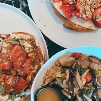 Graze - Parfait tartine, roasted tomato tartine, build-your-own veggie bowl - Waffles Near Me - Tampa, Florida Graze - Parfait tartine, roasted tomato tartine, build-your-own veggie bowl - Waffles Near Me - Tampa, Florida