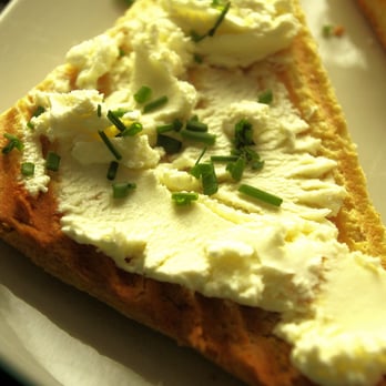 Caffe Luce - Gluten free toast w/fresh goat cheese & chives - Coffee & Tea Near Me - Tucson, Arizona