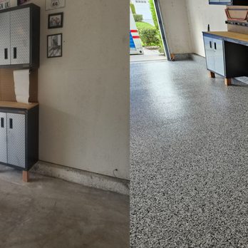 Creative Epoxy Coating - Before and after. - Flooring Near Me Creative Epoxy Coating - Before and after. - Flooring Near Me