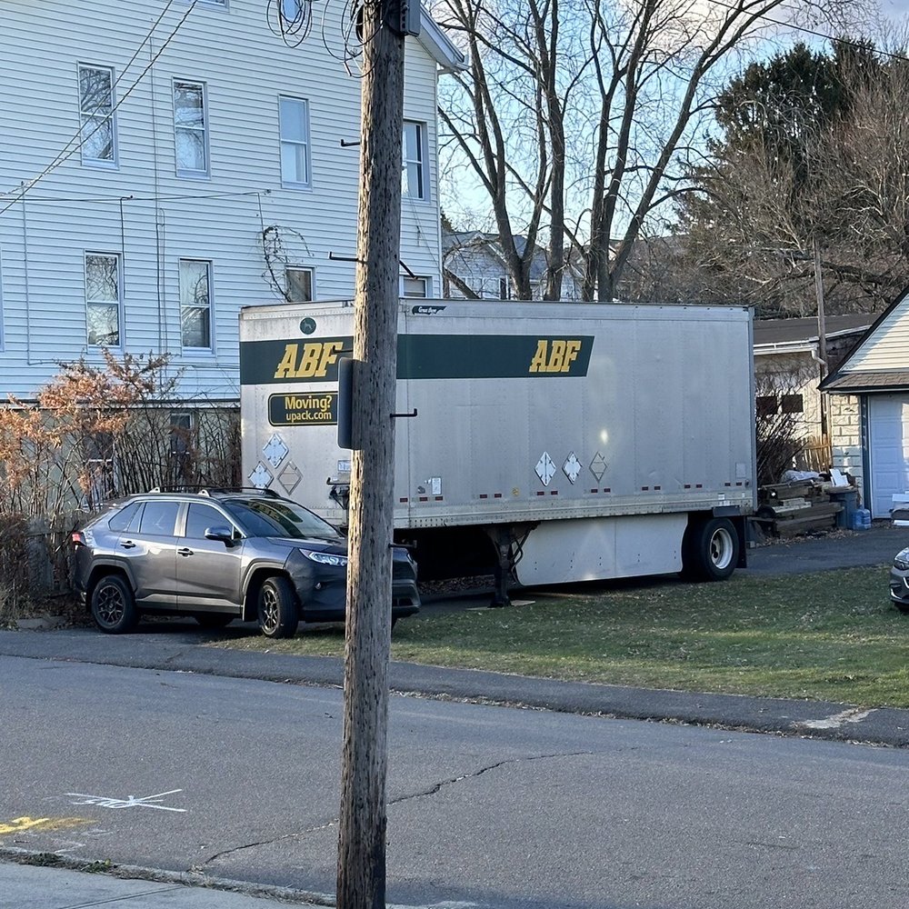 U-Pack Moving - Our stuff all loaded in this ABF, U-Pack trailer.  28 feet long lots of room to move a house full of stuff. - Movers Near Me - Tampa, Florida