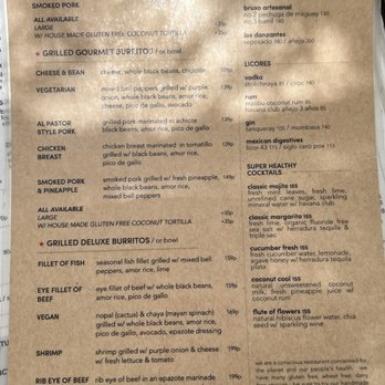 Burrito Amor - The menu - Bars Near Me - Tulum, ROO
