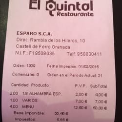 El Quintal - Estupendo y completo menú para 4. Muy bien elaborado.