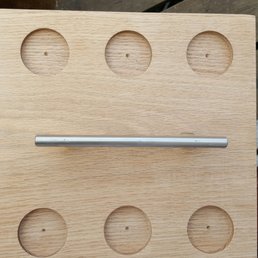 My beer flight trays, made out of the red oak are almost complete!!