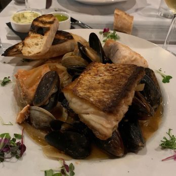 Parlor House Bistro - Bouillabaisse in front and Cajun shrimp in back - New American Near Me - Dunedin, Florida Parlor House Bistro - Bouillabaisse in front and Cajun shrimp in back - New American Near Me - Dunedin, Florida