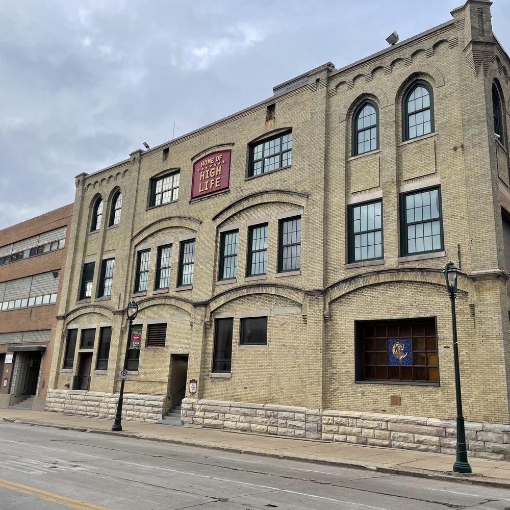 Miller Brewery Tour - Another of the well preserved classic yellow brick buildings. - Beer Tours Near Me - Milwaukee, Wisconsin