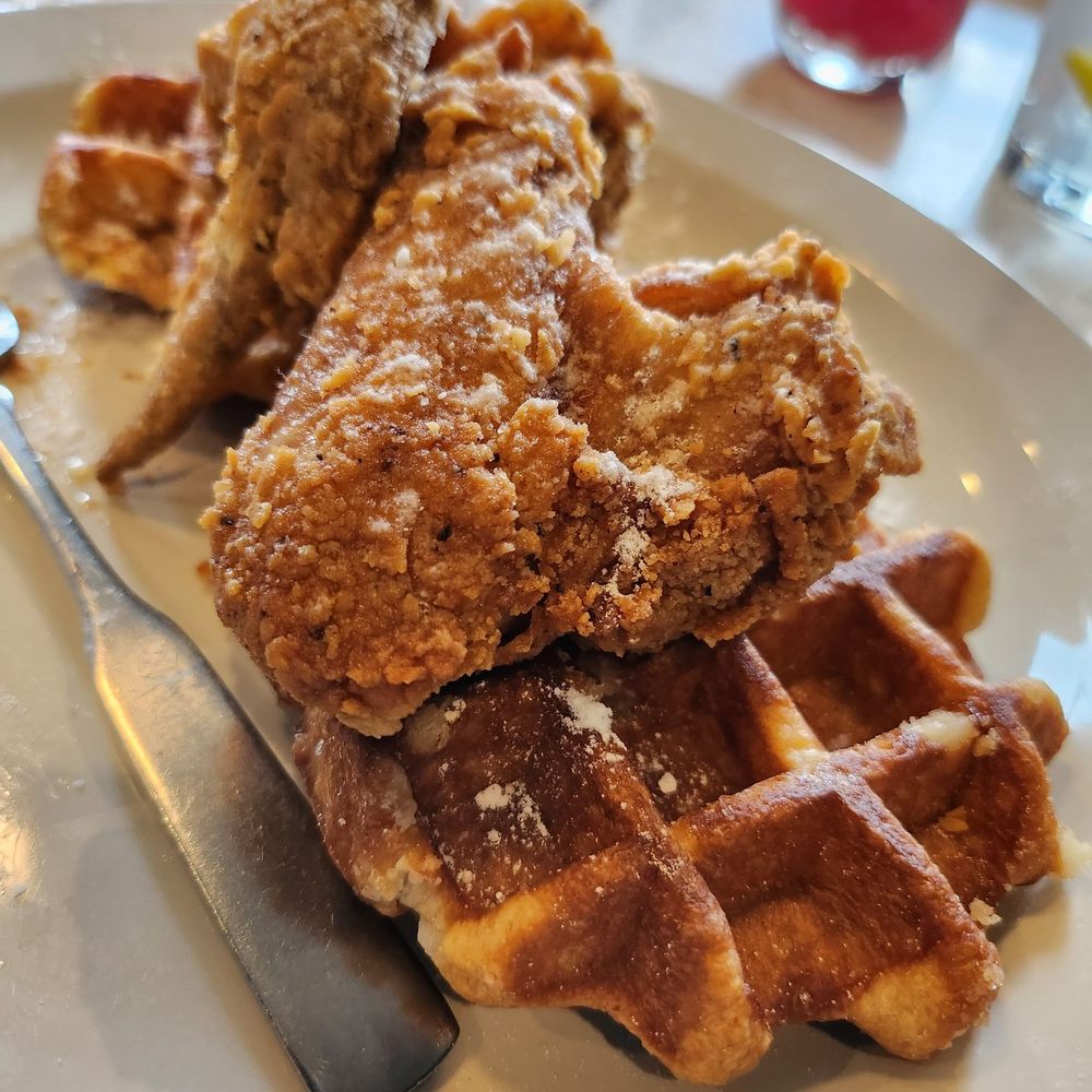 Skillet Junction - Chicken Waffle with Chicken Wings. - Breakfast & Brunch Near Me - Jackson, Tennessee