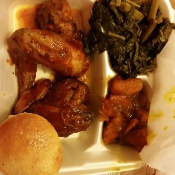 Big Daddy's Kitchen - Bbq chicken lunch special with greens and yams. - Soul Food Near Me - Atlanta, Georgia Big Daddy's Kitchen - Bbq chicken lunch special with greens and yams. - Soul Food Near Me - Atlanta, Georgia
