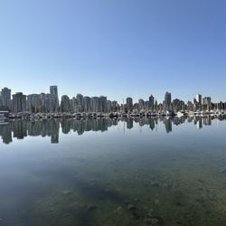 Vancouver Board of Parks and Recreation - View of Vancouver City from the sea wall.