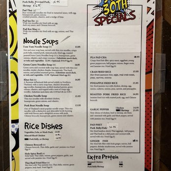 Soi 30th - Menu: pan fried noodles, noodle soups, rice dishes, desserts - Thai Near Me - San Diego, California Soi 30th - Menu: pan fried noodles, noodle soups, rice dishes, desserts - Thai Near Me - San Diego, California
