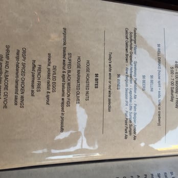 District - Oakland - HH menu - Wine Bars Near Me - Oakland, California