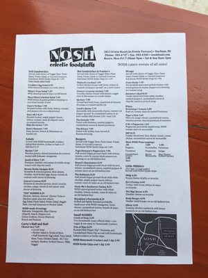 Menu photo 6 Nosh Durham, NC