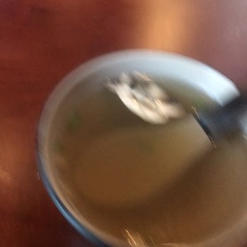 Kobe Japanese Steakhouse - Onion soup, it had very light taste and was okay. Needed a little soy sauce. - Japanese Near Me - Lubbock, Texas