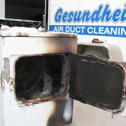 Gesundheit Air Quality Services - Burned out Dryer. Just call us a few days earlier!