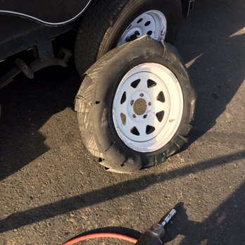 Circle A Auto Service Center - Blown trailer tire. - Auto Repair Near Me - West Sacramento, California Circle A Auto Service Center - Blown trailer tire. - Auto Repair Near Me - West Sacramento, California