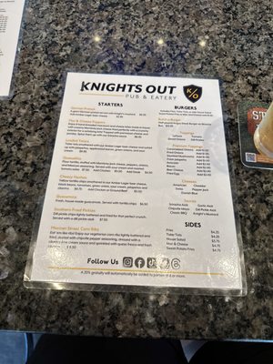Menu photo 5 Knights Out Pub & Eatery Orlando, FL Menu photo 5 Knights Out Pub & Eatery Orlando, FL