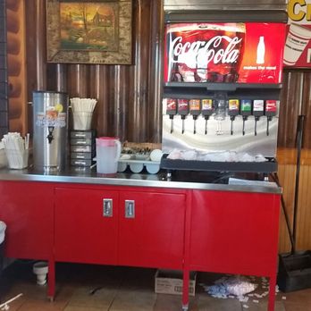 Cook Out - a counter with a soda machine - Hot Dogs Near Me - Wilkesboro, North Carolina Cook Out - a counter with a soda machine - Hot Dogs Near Me - Wilkesboro, North Carolina
