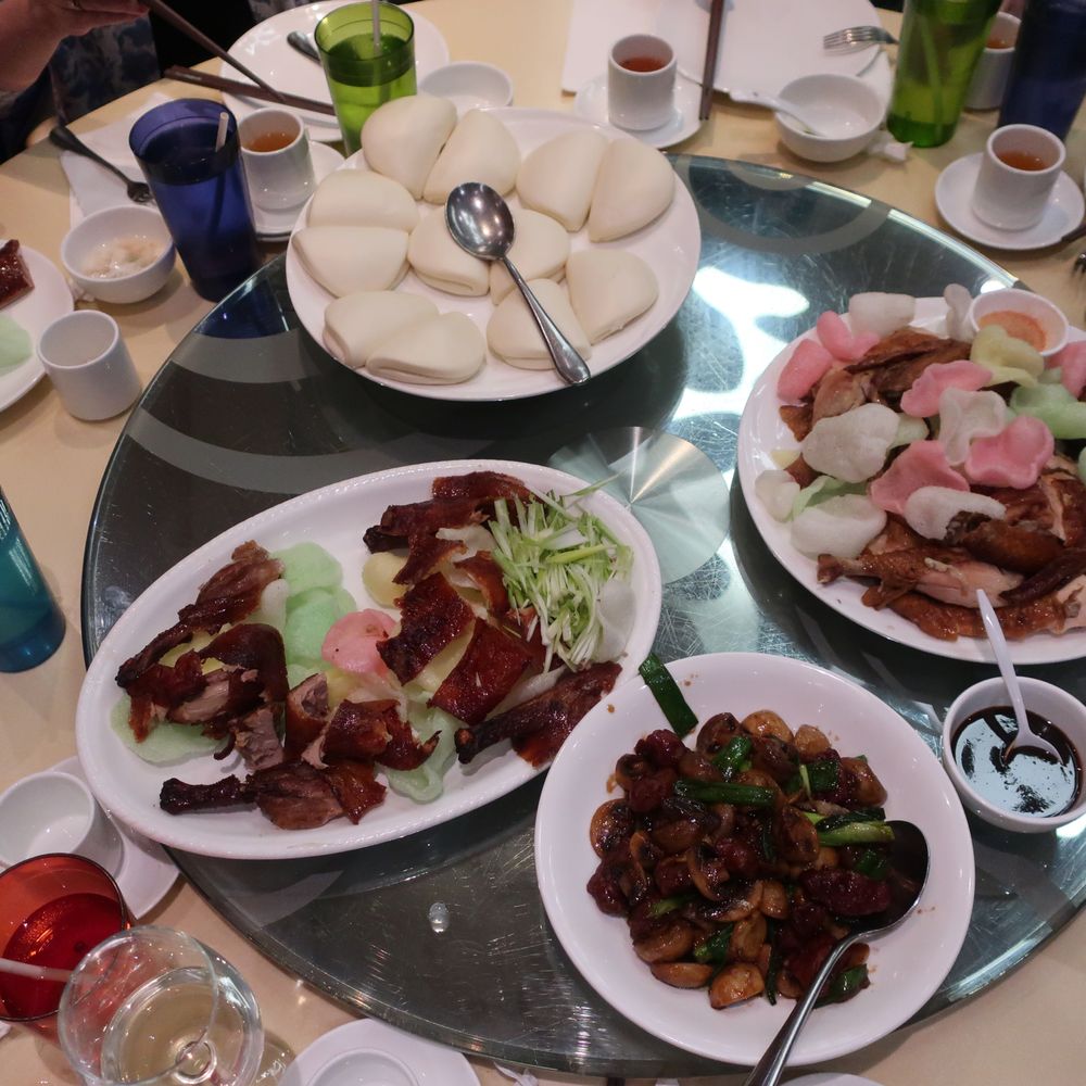 MingHin Cuisine - At the moment - Peking duck, Chinese whole fried chicken, and ribeye steak with mushrooms. - Dim Sum Near Me - Rolling Meadows, Illinois MingHin Cuisine - At the moment - Peking duck, Chinese whole fried chicken, and ribeye steak with mushrooms. - Dim Sum Near Me - Rolling Meadows, Illinois