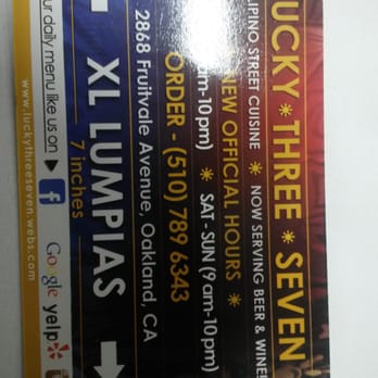 Lucky Three Seven - Filipino Near Me - Oakland, California Lucky Three Seven - Filipino Near Me - Oakland, California