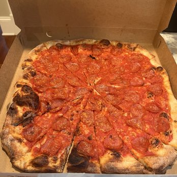 Zuppardi's Apizza - Grated parm Traditional Plain Pie Pizza (Without Mozzarella) - Pizza Near Me - West Haven, Connecticut Zuppardi's Apizza - Grated parm Traditional Plain Pie Pizza (Without Mozzarella) - Pizza Near Me - West Haven, Connecticut