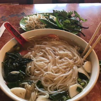 Pho Bistro - Seafood Pho with fish balls, imitation crab, and shrimp - Vietnamese Near Me - Waipahu, Hawaii