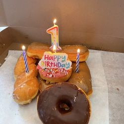 JJ's Donuts - Made a little donut cake for baby Olivia's first birthday!