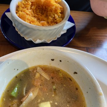 Bahama Breeze - Chicken Tortilla soup and yellow rice - Seafood Near Me - Cherry Hill, New Jersey Bahama Breeze - Chicken Tortilla soup and yellow rice - Seafood Near Me - Cherry Hill, New Jersey
