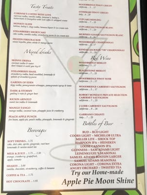 Menu photo 5 Waterfall Cafe Harrisville, RI