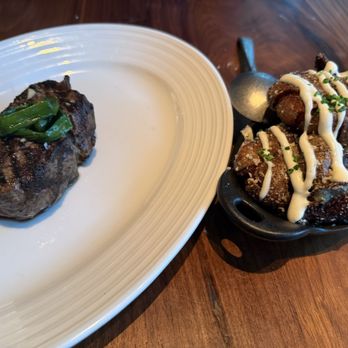 SERA - Filet mignon with crispy parmesean potatoes - Seafood Near Me - Honolulu, Hawaii