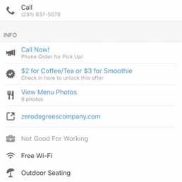 Coupon check In offer