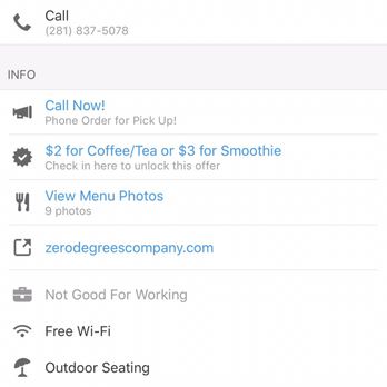 Zero Degrees - Coupon check In offer - Bubble Tea Near Me - Baytown, Texas