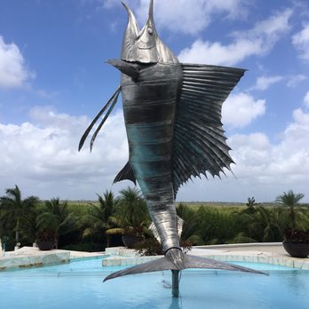 Azul Sensatori - Large statue in front.  I was told by staff it's not finished. When it's finished it will be a fountain that rotates. - Hotels Near Me - Puerto Morelos, ROO