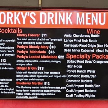 Porky's Backyard - Drink menu - Food Trucks Near Me - Humble, Texas