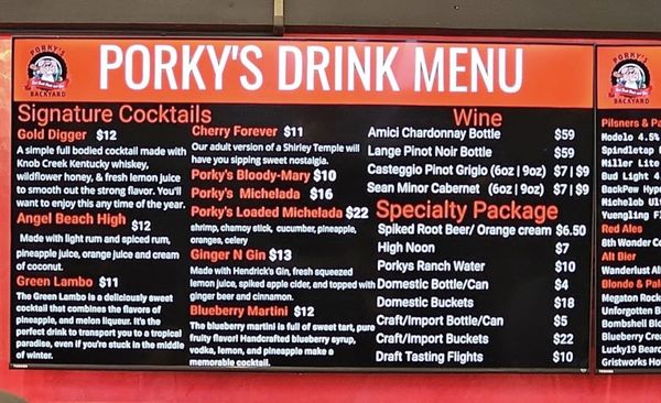 Menu photo 4 Porky's Backyard Humble, TX