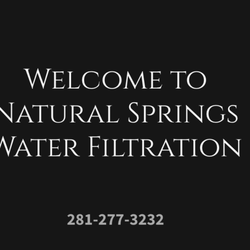 Natural Springs Water Filtration