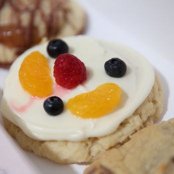Crumbl - Redlands - I see a face. Fruit Pizza Cookie. - Bakeries Near Me - Redlands, California